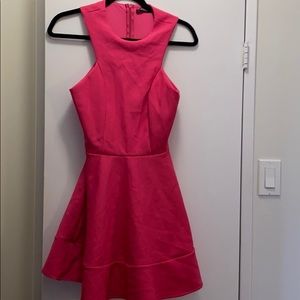 Ruffle pink dress